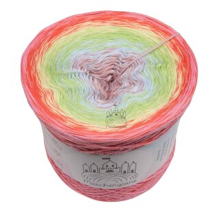 Bobbel Papageienfeder Rosa außen-3fach - 100g/500m