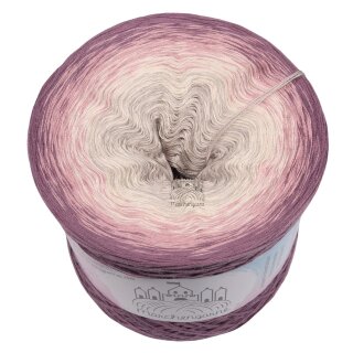 Bobbel Fliedernebel Violett außen -4fach - 200g/760m