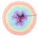 Bobbel Regenbogenreise Rose außen-4fach - 300g /1140m