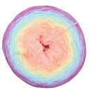 Bobbel Regenbogenreise Rose außen-4fach - 300g /1140m