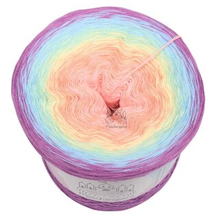 Bobbel Regenbogenreise Milka außen -4fach - 400g /1520m
