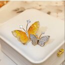 Brosche Schmetterlinge Orange