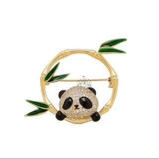 Brosche Panda