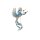 Brosche Phoenix Blau