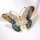 Brosche Schmetterling bunt