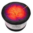 Bobbel Flammenkessel Schwarz außen-3fach - 400g/2000m