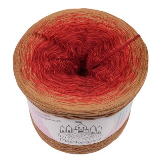 Bobbel Blutkürbis Mocca außen-4fach - 300g /1140m