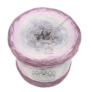 Bobbel Silberpflaume VIolett außen-4fach - 300g /1140m