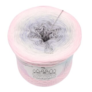 Bobbel Wattewölkchen Baby Rosa außen -3fach - 200g/1000m