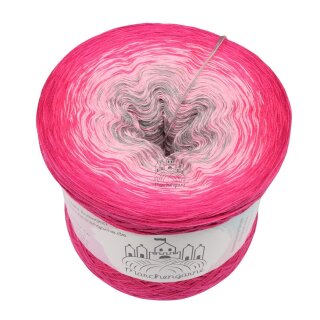 Bobbel Rosa Twist Hot Pink außen -3fach - 150g/750m