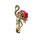 Brosche Flamingo mit Rose