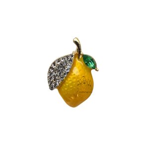 Brosche Zitrone