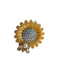 Brosche Blume und Biene