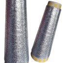 1000m Glitzer Metallic Garn - Silber / 62% Polyester und...