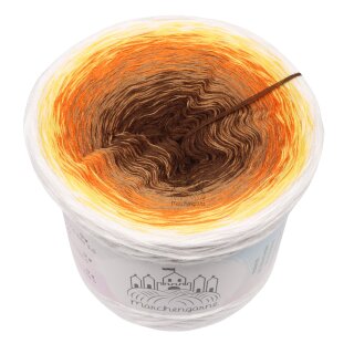 Bobbel Karamellsonne Weiß außen-4fach - 250g/950m