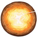 Bobbel Karamellsonne Braun außen -4fach - 250g/950m