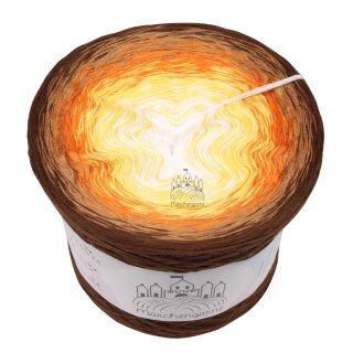 Bobbel Karamellsonne Braun außen -4fach - 300g /1140m