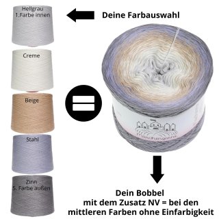 4Fädig mit Farbverlauf Wunschwickel 700g - 2660m