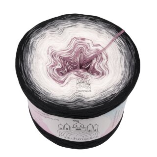 Bobbel Smokey Schwarz außen-4fach - 250g/950m