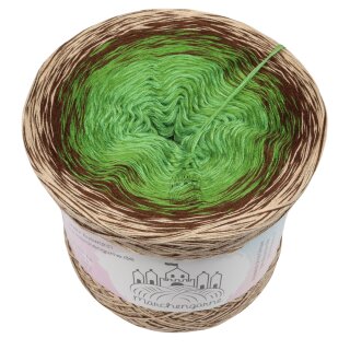 Bobbel Wurzel und Wiese Beige außen -3fach - 200g/1000m