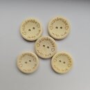 5 Holz Knöpfe Handmade