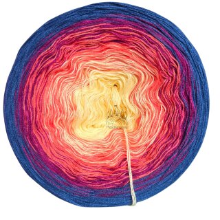 MesseBobbel No. 2 - Bobbel 300g - 1500m - 3 Fach Mitternachtsblau außen