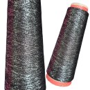 1000m Glitzer Lunar Schwarz-Silber / 65% Viskose, 15%...