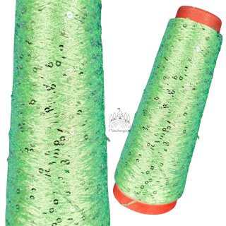 Paillettengarn Grün - 250m / 100% Polyester