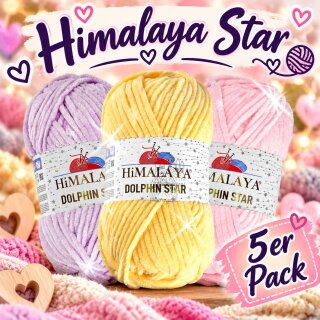 5er Pack - Himalaya Dolphin Star - Glitzer