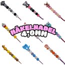 4,0mm Häkelnadel mit Silikonperlen