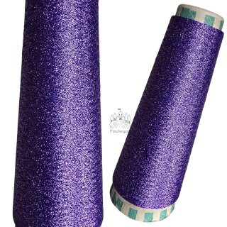 1000m Glitzer Cupro - Violet / 65% Cuproviskose & 35% metallisierter Polyesterfilm