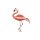 Brosche Flamingo