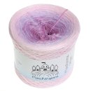 LiLu´s Farbverlaufsgarn Beauty mit Irisé Glitzer Pastell Rosa außen 4fach - 250g/950m