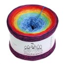 LiLu´s Farbverlaufsgarn Regenbogen Sea Blue außen 4fach - 300g /1140m