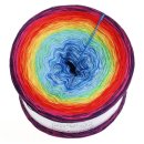 LiLu´s Farbverlaufsgarn Regenbogen Sea Blue außen 4fach - 300g /1140m