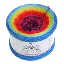 LiLu´s Farbverlaufsgarn Regenbogen Lila außen 4fach - 250g/950m