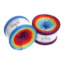 LiLu´s Farbverlaufsgarn Regenbogen Lila außen 4fach - 250g/950m