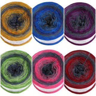 LiLu´s Farbverlaufsgarn Crazy Whirlpool Whirlpool 002 300g - 1140m