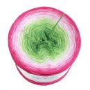 LiLu´s Farbverlaufsgarn Blütenzauber Froschgrün außen 3fach - 400g/2000m