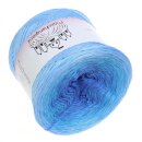 Farbverlaufsgarn Meeresrauschen Aqua außen 4fach - 300g /1140m