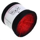 Farbverlaufsgarn Feuerteufel Kirsche außen 3fach - 150g/750m
