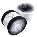 Bobbel - Black & White Schwarz außen 3fach - 150g/750m