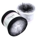 Bobbel - Black & White Schwarz außen 3fach - 400g/2000m
