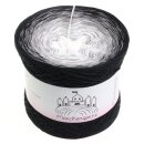 Bobbel - Black & White Schwarz außen 3fach - 400g/2000m