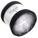 Bobbel - Black & White Schwarz außen 3fach - 400g/2000m