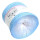 Bobbel Himmelblau Weiß außen-3fach - 200g/1000m