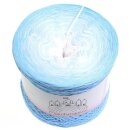 Bobbel Himmelblau Aqua außen-4fach - 300g /1140m