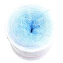Bobbel Himmelblau Aqua außen-4fach - 300g /1140m