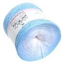 Bobbel Himmelblau Aqua außen-4fach - 400g /1520m