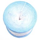 Bobbel Himmelblau Aqua außen-3fach - 200g/1000m